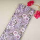 Purple Floral Print Cotton Mulmul Fabric PG-30381