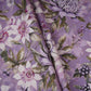 Purple Floral Print Cotton Mulmul Fabric PG-30381