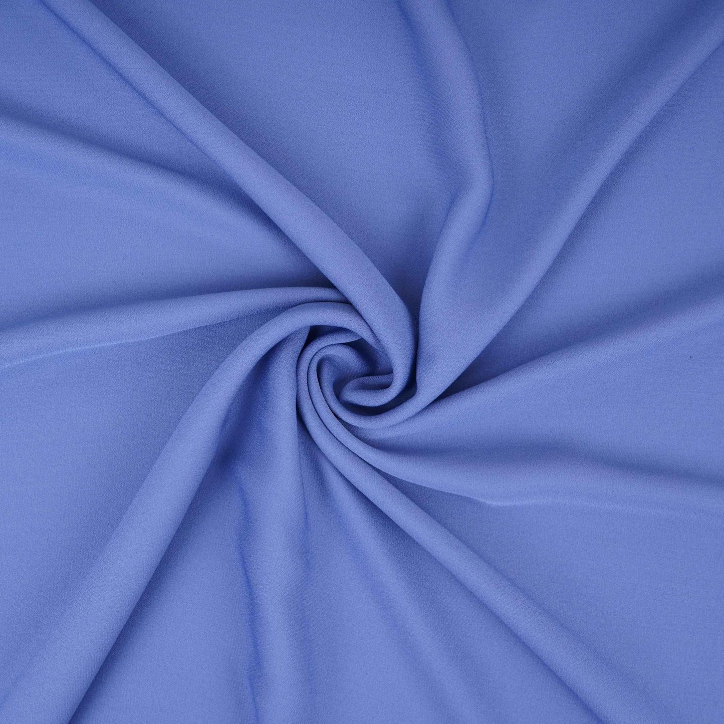 Blue Solid Double Georgette Fabric LI-32208