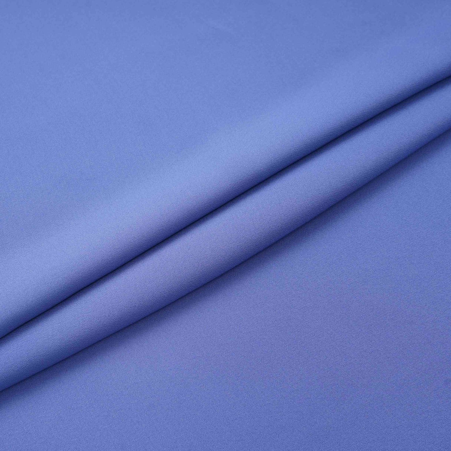 Blue Solid Double Georgette Fabric LI-32208