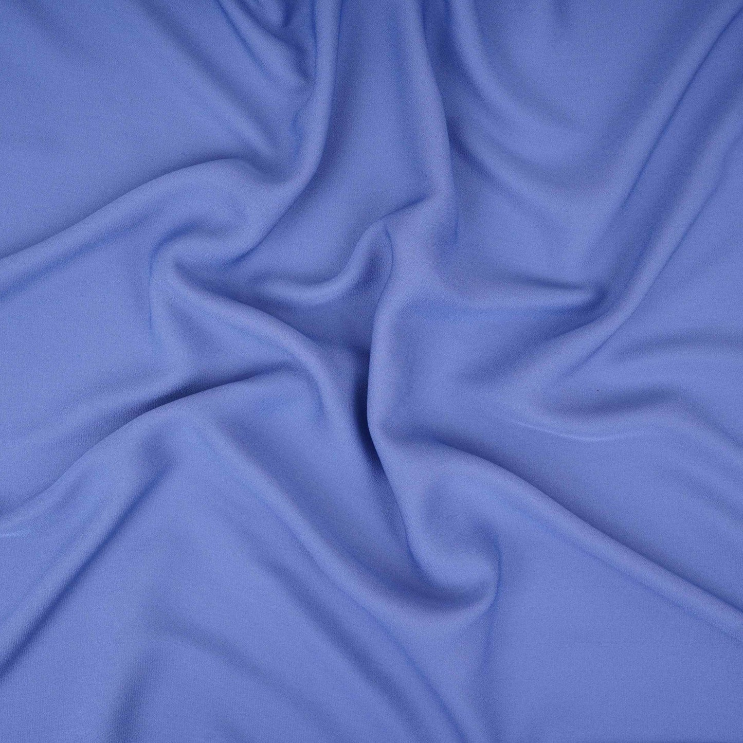 Blue Solid Double Georgette Fabric LI-32208