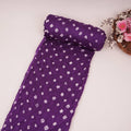 Purple Bandhani Print Modal Satin Fabric EEG-32226