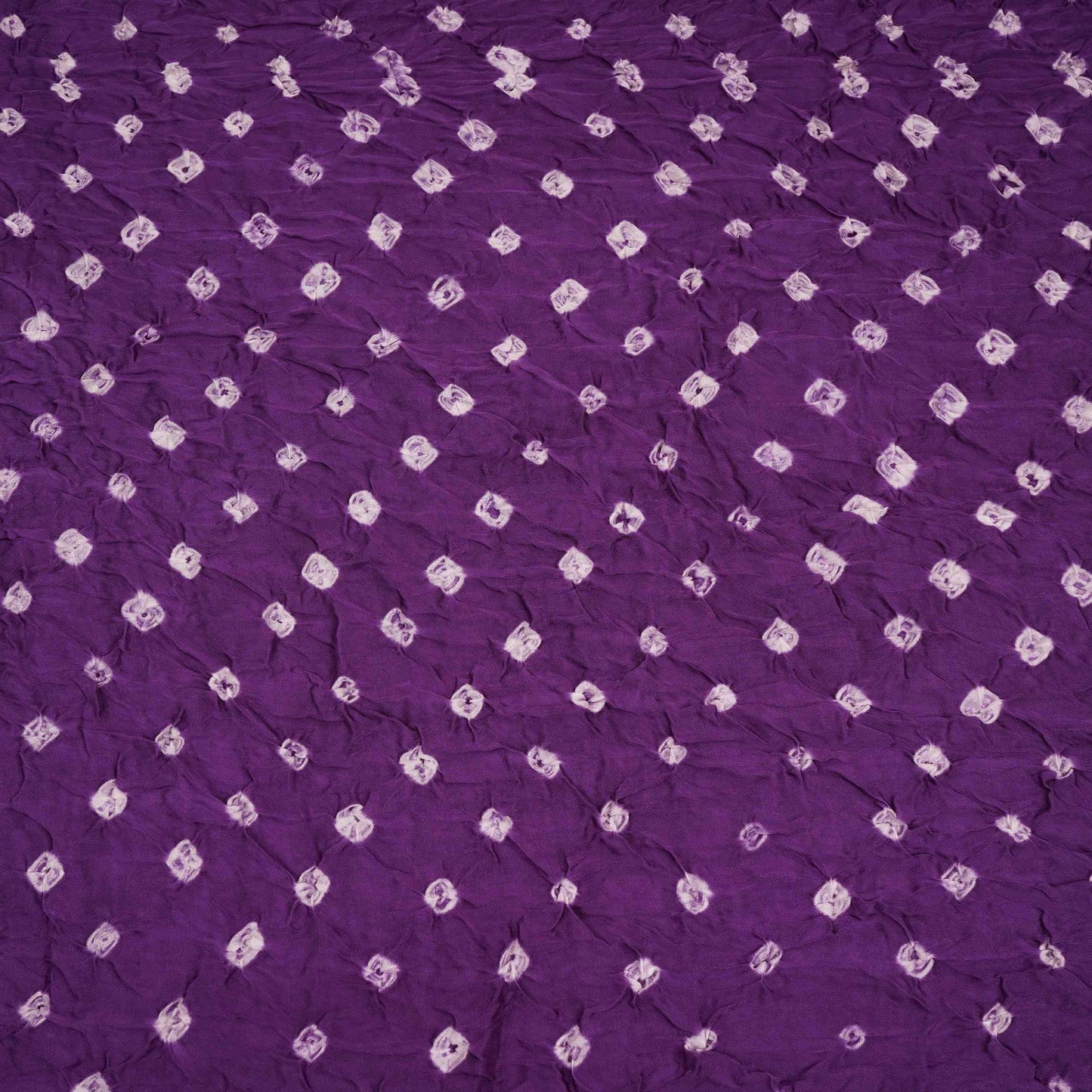 Purple Bandhani Print Modal Satin Fabric EEG-32226