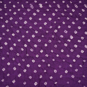 Purple Bandhani Print Modal Satin Fabric EEG-32226 - TradeUNO
