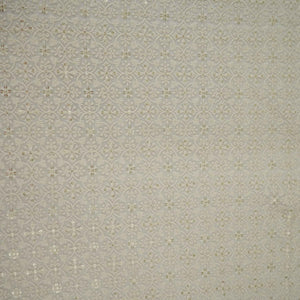 White Lakhnawi Sequins Embroidery Dyeable Georgette Fabric AT-34322