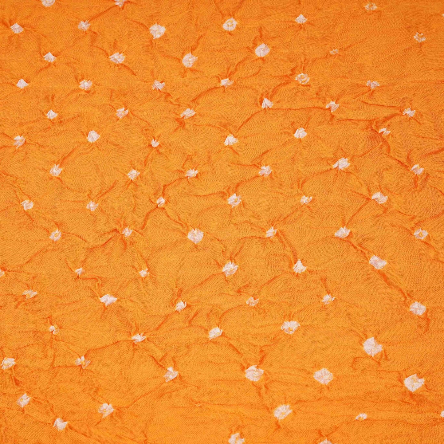 Yellow Bandhani Print Modal Satin Fabric EEG-32224