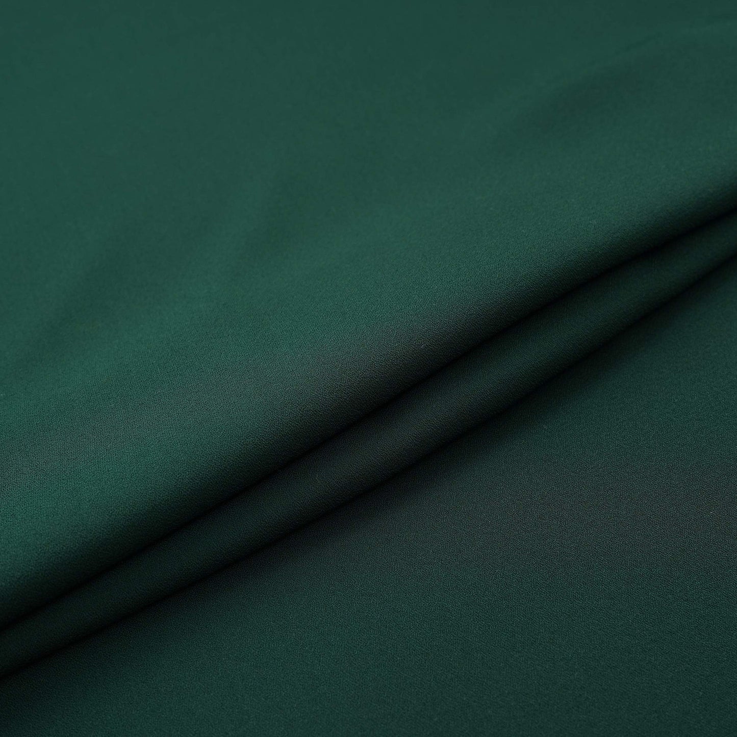 Dark Green Solid Double Georgette Fabric LI-32195