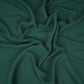 Dark Green Solid Double Georgette Fabric LI-32195