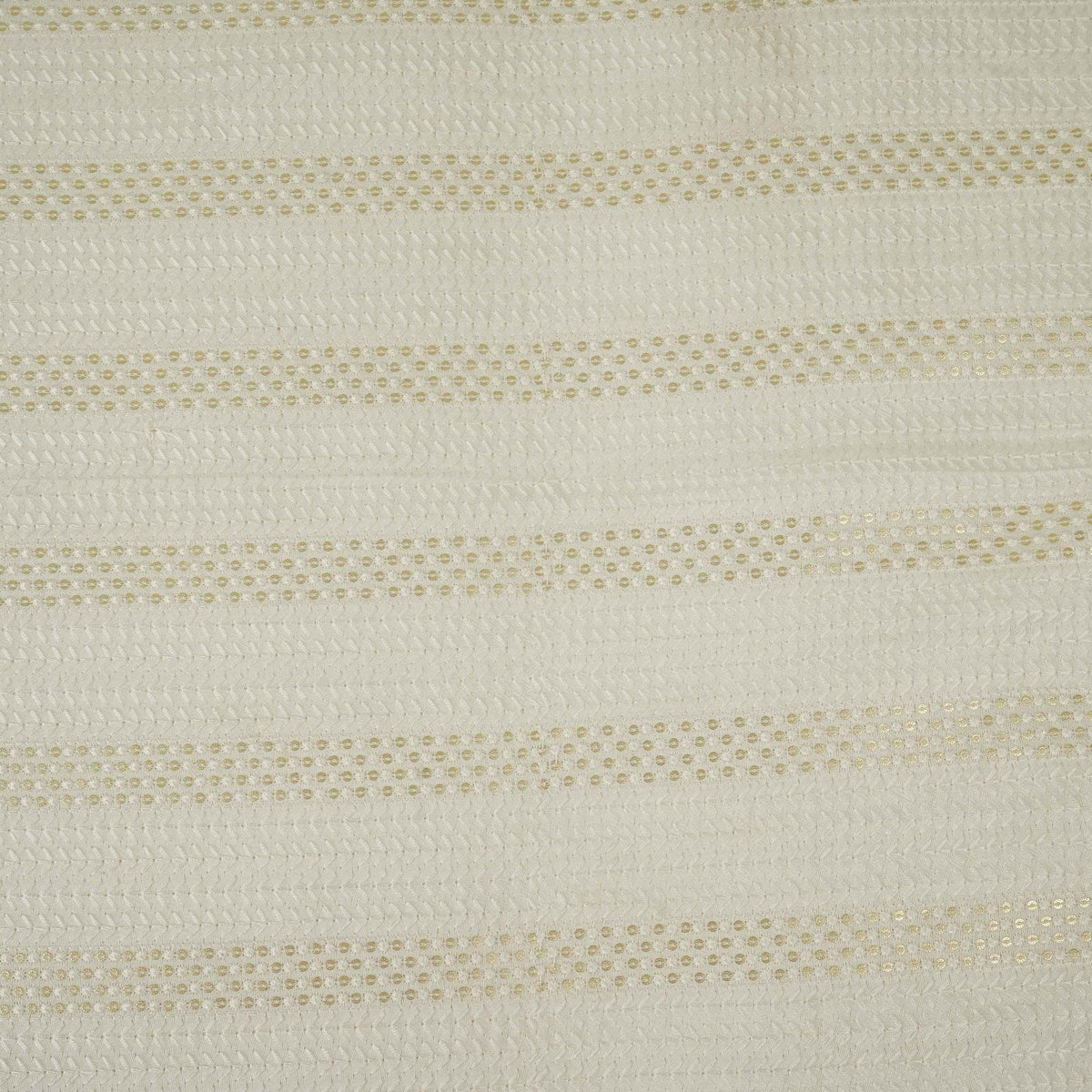 White Sequins Stripes Embroidery Dyeable Silk Fabric AT-34323 – image 2 of 4