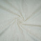 Off White Dyeable 3D Floral Embroidery Tencel Schiffli Fabric LI-32341