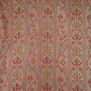 Blush Pink With Multicolor Geometrical Kanjivaram Silk Fabric MTI-32421 - TradeUNO