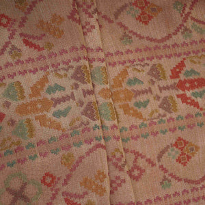 Blush Pink With Multicolor Geometrical Kanjivaram Silk Fabric MTI-32421 - TradeUNO