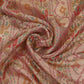 Blush Pink With Multicolor Geometrical Kanjivaram Silk Fabric MTI-32421