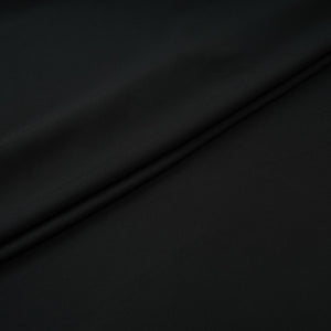 Black Solid Double Georgette Fabric LID-09 - TradeUNO