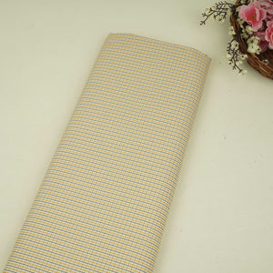 Yellow & Black Check Print Poplin Fabric MFM-32410 - TradeUNO