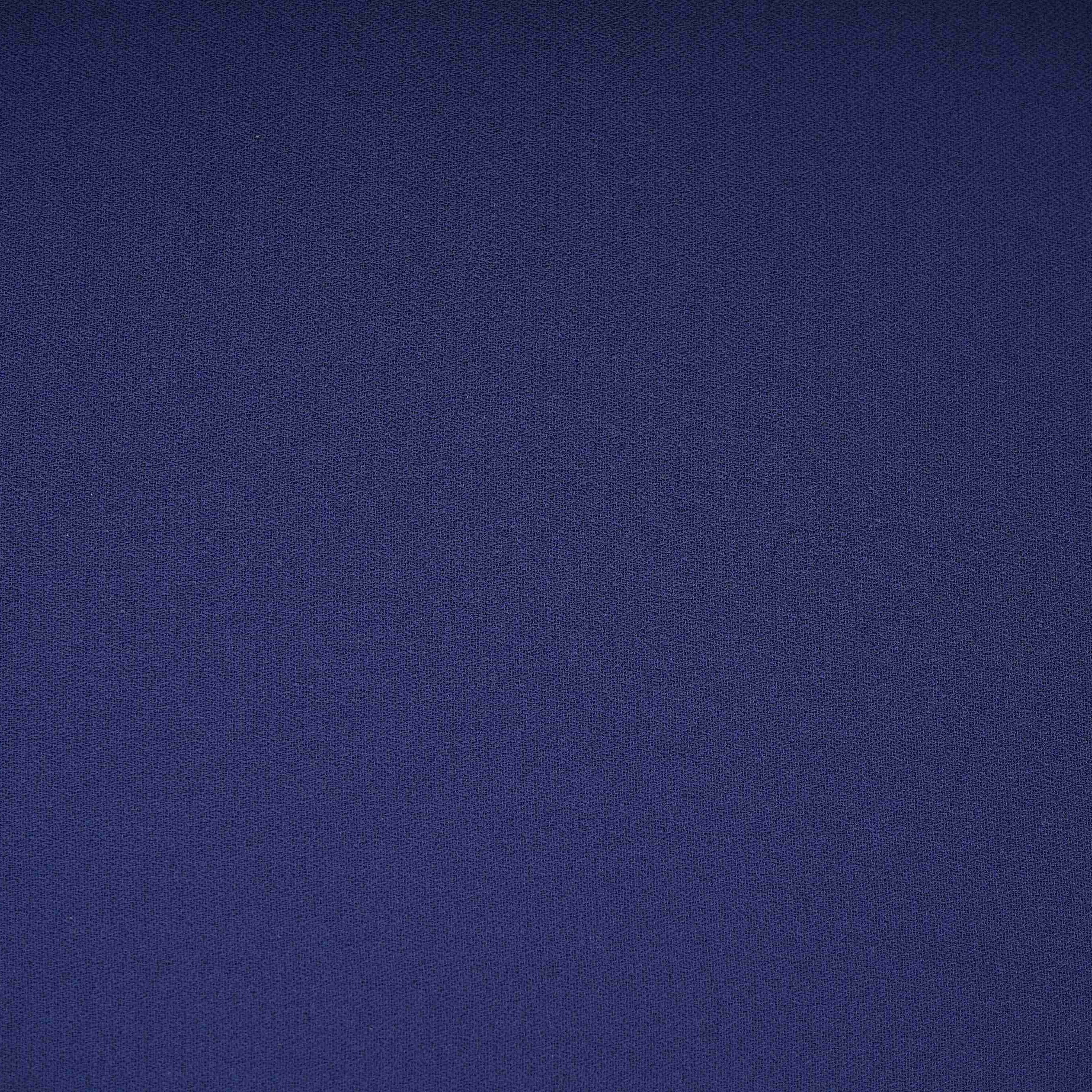 Navy Blue Solid Double Georgette Fabric LID-02 - TradeUNO