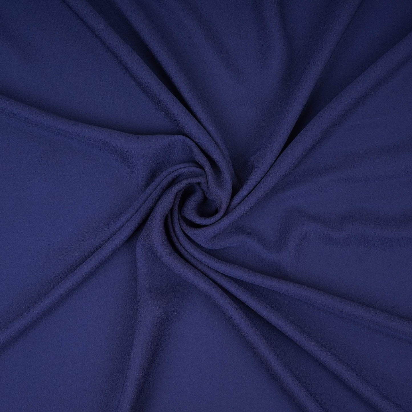 Navy Blue Solid Double Georgette Fabric LID-02