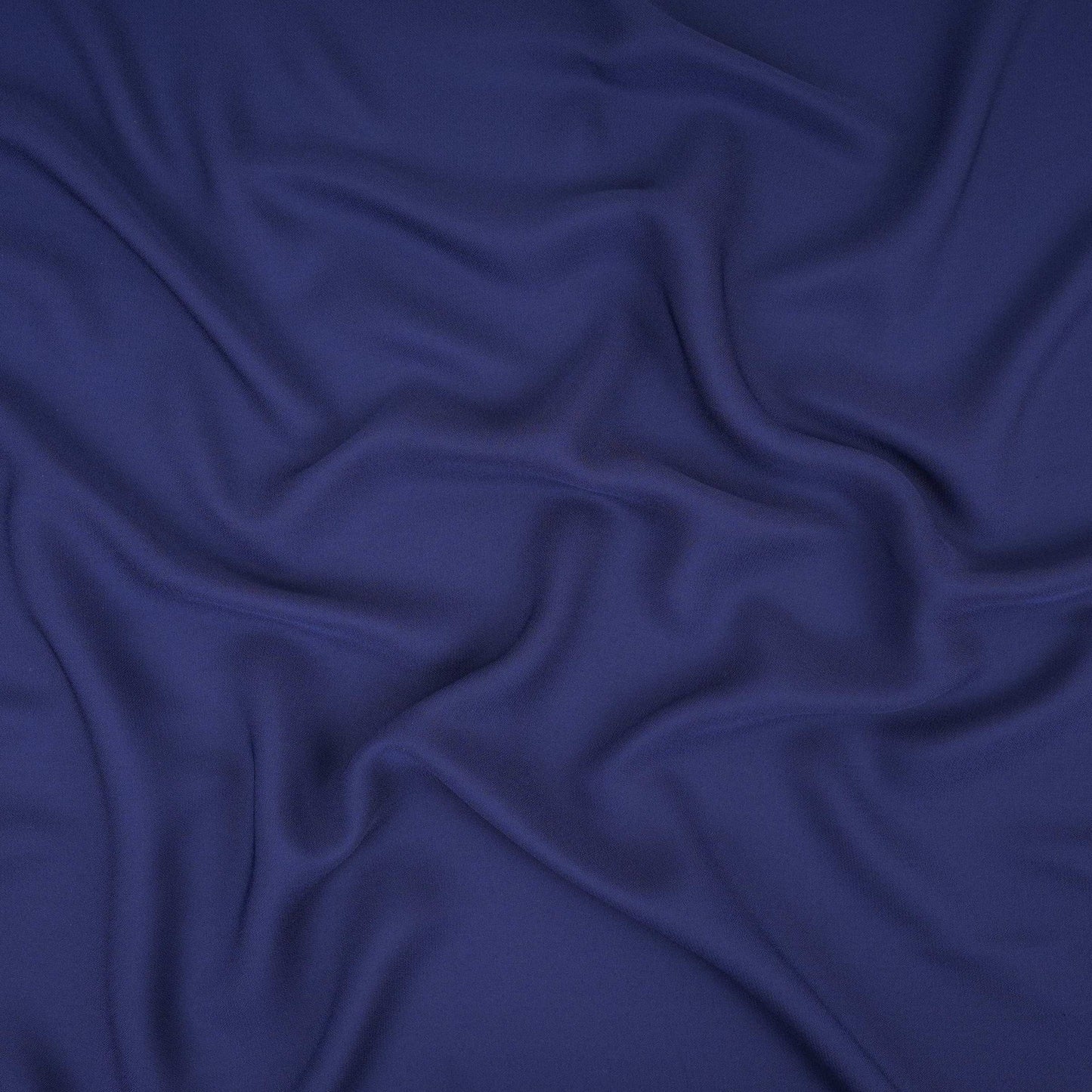 Navy Blue Solid Double Georgette Fabric LID-02