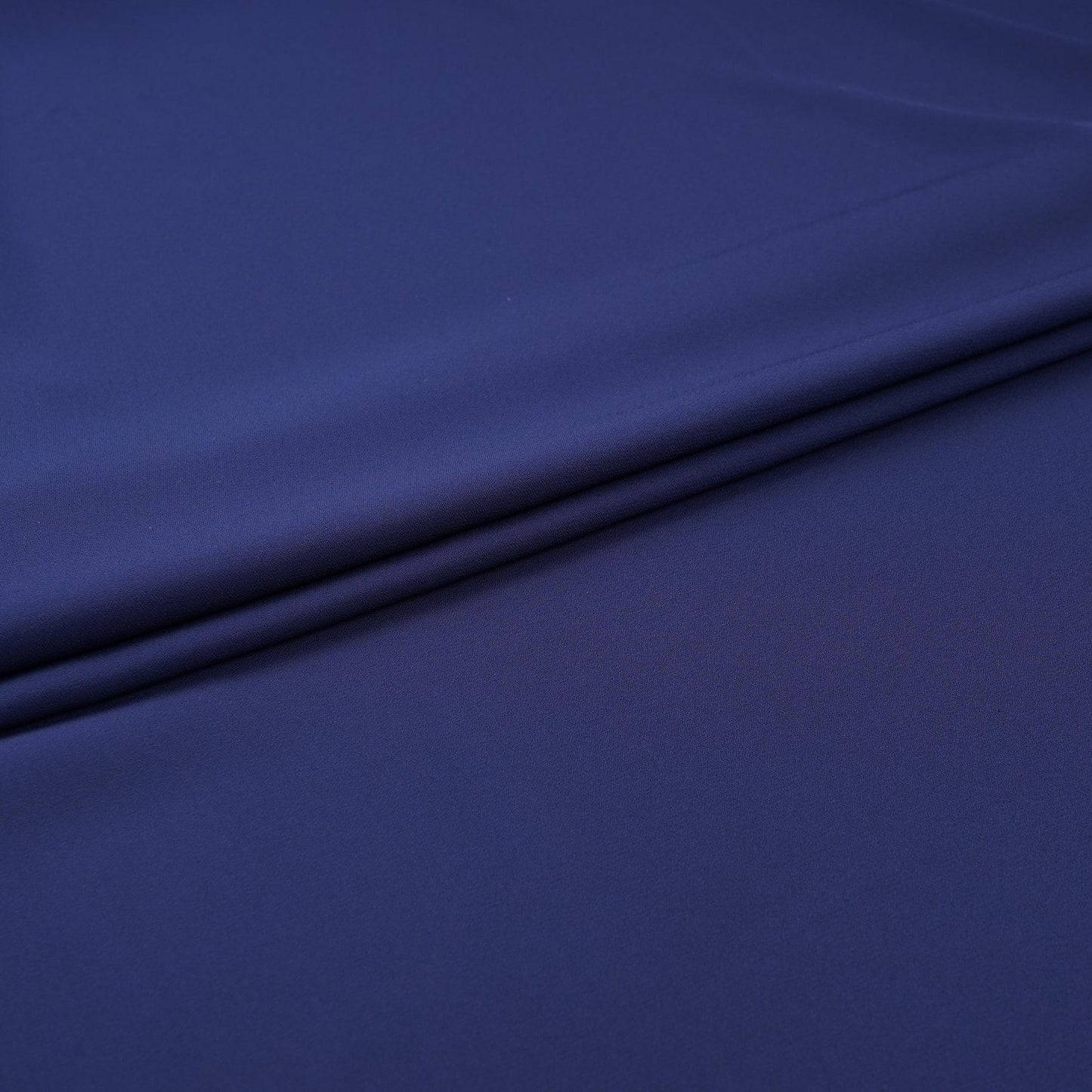 Navy Blue Solid Double Georgette Fabric LID-02