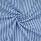 Blue With White Stripes Poplin Fabric MFM-32417