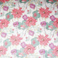 Off White with Pink Floral Print Cotton Satin Fabric PG-30441