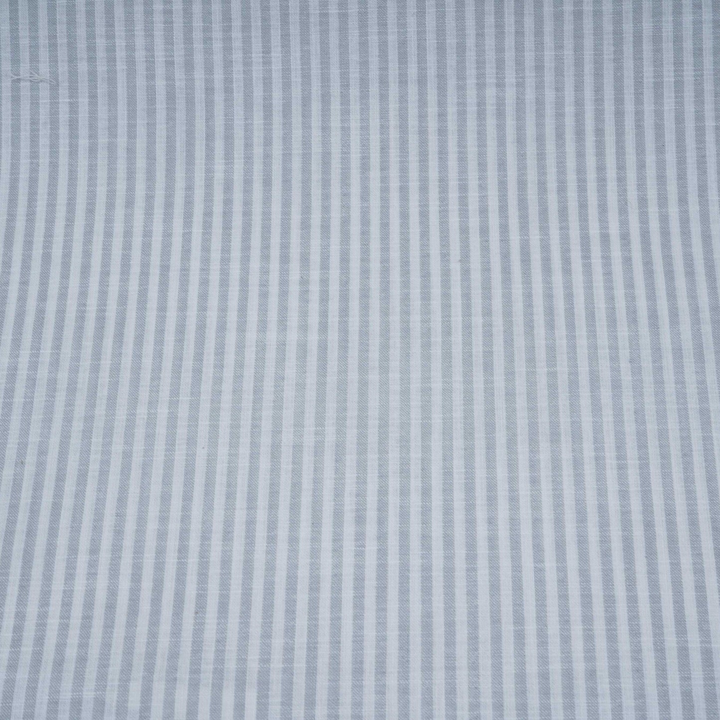 Light Grey With Off White Stripes Cotton Linen Fabric MFM-32411