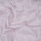 Dusty Mauve With Off White Stripes Cotton Linen Fabric MFM-32414
