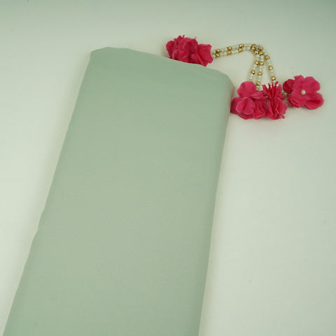 Sea Green Solid Double Georgette Fabric LI-32198