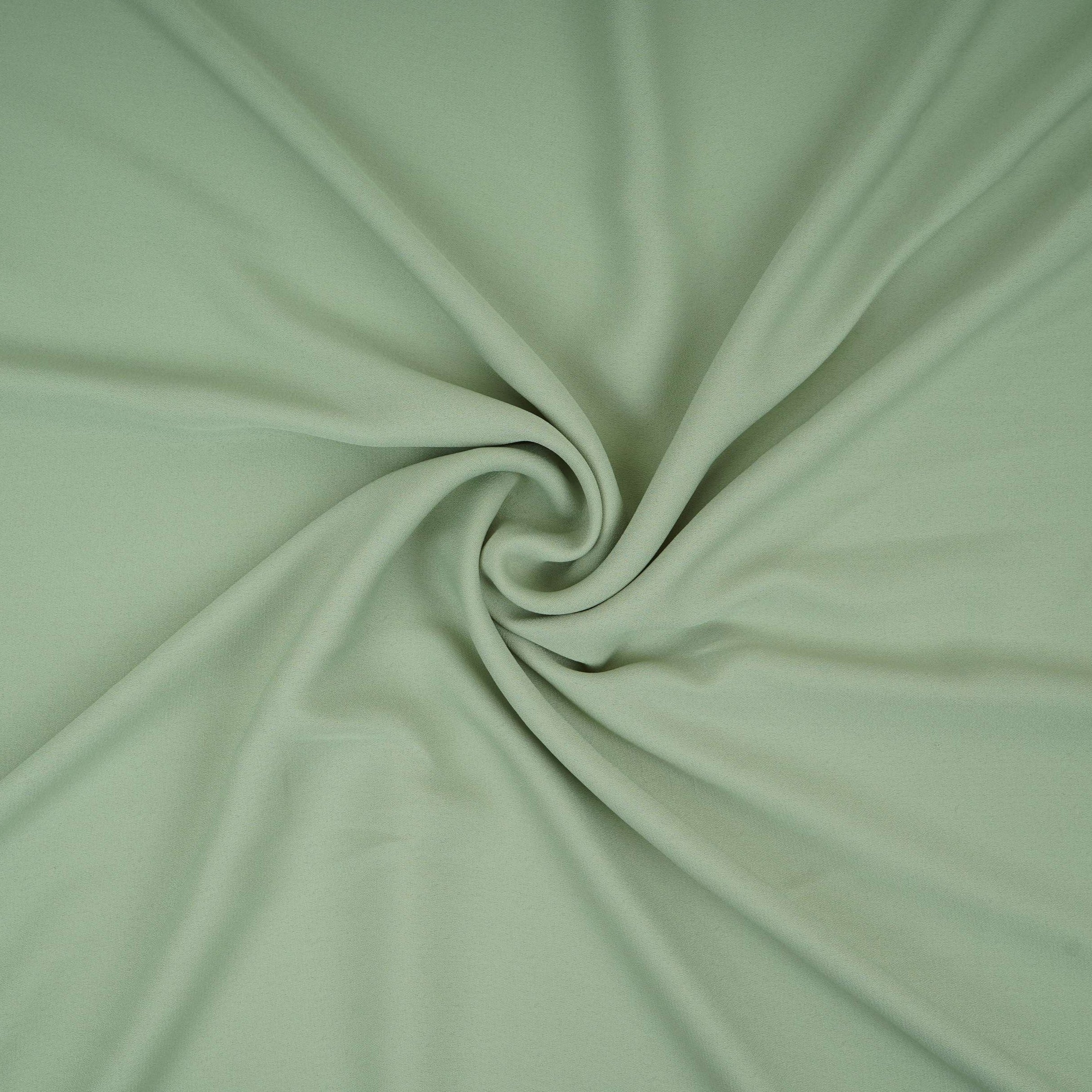 Sea Green Solid Double Georgette Fabric LID-06 - TradeUNO