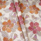 White with Magenta Floral Print Cotton Mulmul Fabric PG-30451