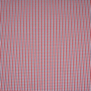 Red & Black Check Print Poplin Fabric MFM-32409 - TradeUNO