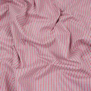 Red & Black Check Print Poplin Fabric MFM-32409 - TradeUNO