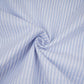 Sky Blue With Off White Stripes Cotton Linen Fabric MFM-32413