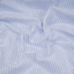 Sky Blue With Off White Stripes Cotton Linen Fabric MFM-32413