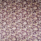 Purple with Cream Floral Print Cotton Satin Fabric PG-30403