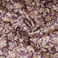 Purple with Cream Floral Print Cotton Satin Fabric PG-30403