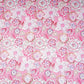 Pink with White Floral Print Cotton Mulmul Fabric PG-30463