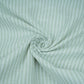 Sage Green With Off White Stripes Cotton Linen Fabric MFM-32412
