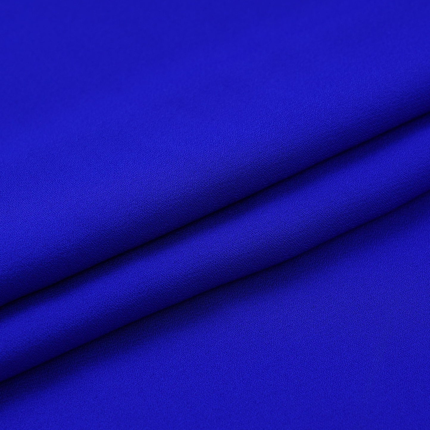 Royal Blue Solid Double Georgette Fabric LID-08