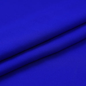 Royal Blue Solid Double Georgette Fabric LID-08 - TradeUNO