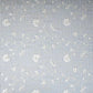 Light Blue Stripes Floral Embroidery South Cotton Fabric ZA-30581