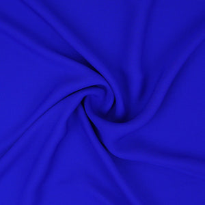 Royal Blue Solid Double Georgette Fabric LID-08 - TradeUNO