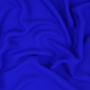 Royal Blue Solid Double Georgette Fabric LID-08 - TradeUNO