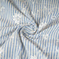 Light Blue Stripes Floral Embroidery South Cotton Fabric ZA-30581