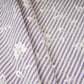 Blue Stripes Floral Embroidery South Cotton Fabric ZA-30582