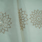 White Dyeable Floral Sequins Embroidery Malai Chanderi Fabric VF-32313