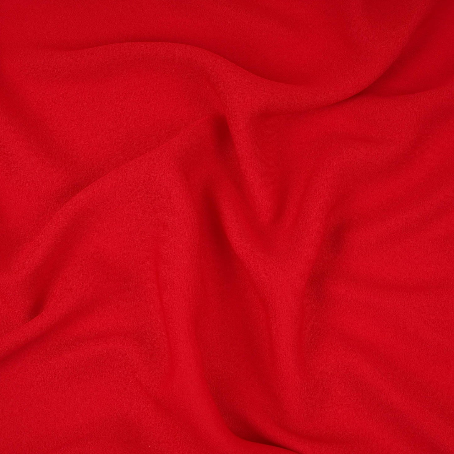 Red Solid Double Georgette Fabric LID-10