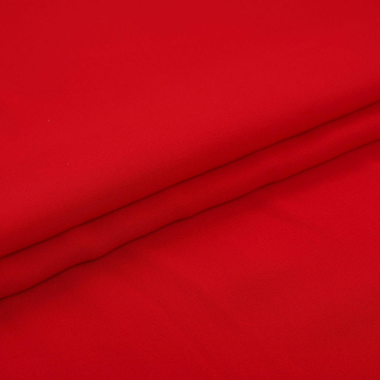 Red Solid Double Georgette Fabric LID-10
