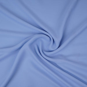 Sky Blue Solid Double Georgette Fabric LID-04 - TradeUNO