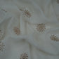 White Sequins embroidery Chinon Fabric VF-32279